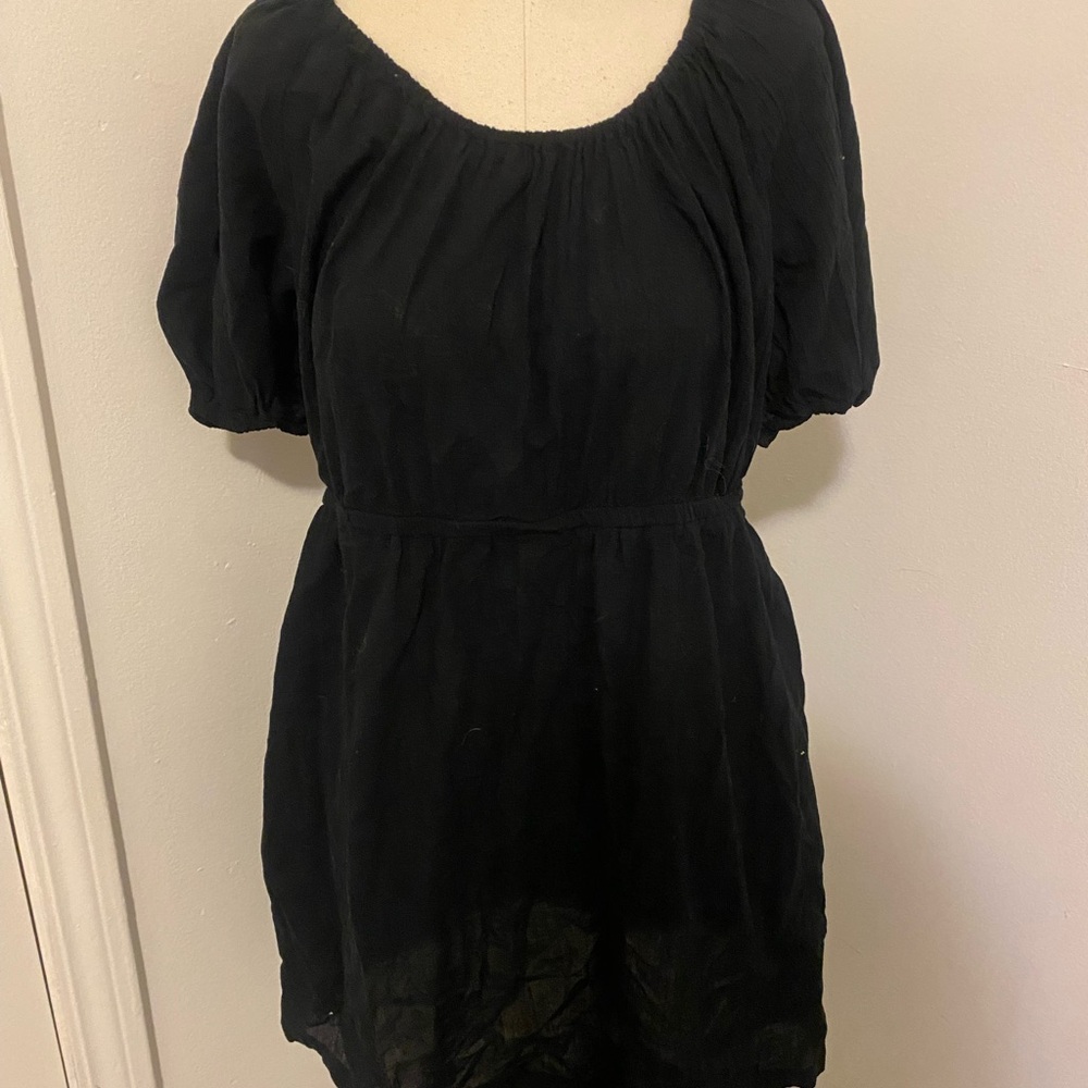 Old Navy Black Short Sleeve Dress - Picture 1 of 4